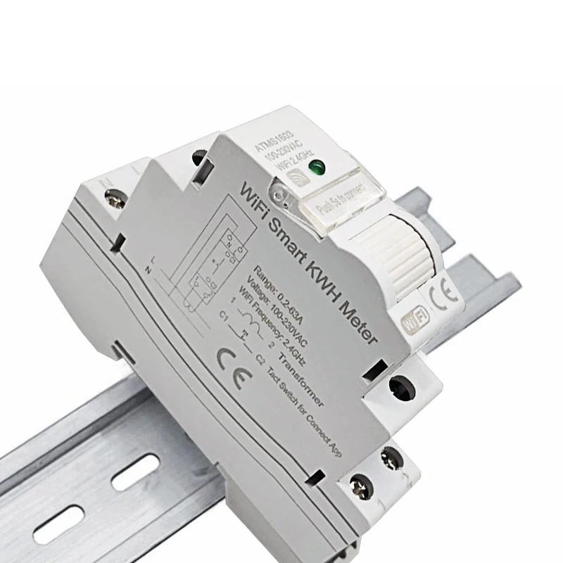 Smart Life WLAN-Energiemessgerät mit 63A Stromzangenwandler App KWh Stromverbrauchsmonitor Stromstatistik 100-230V 50/60Hz – Detail 11