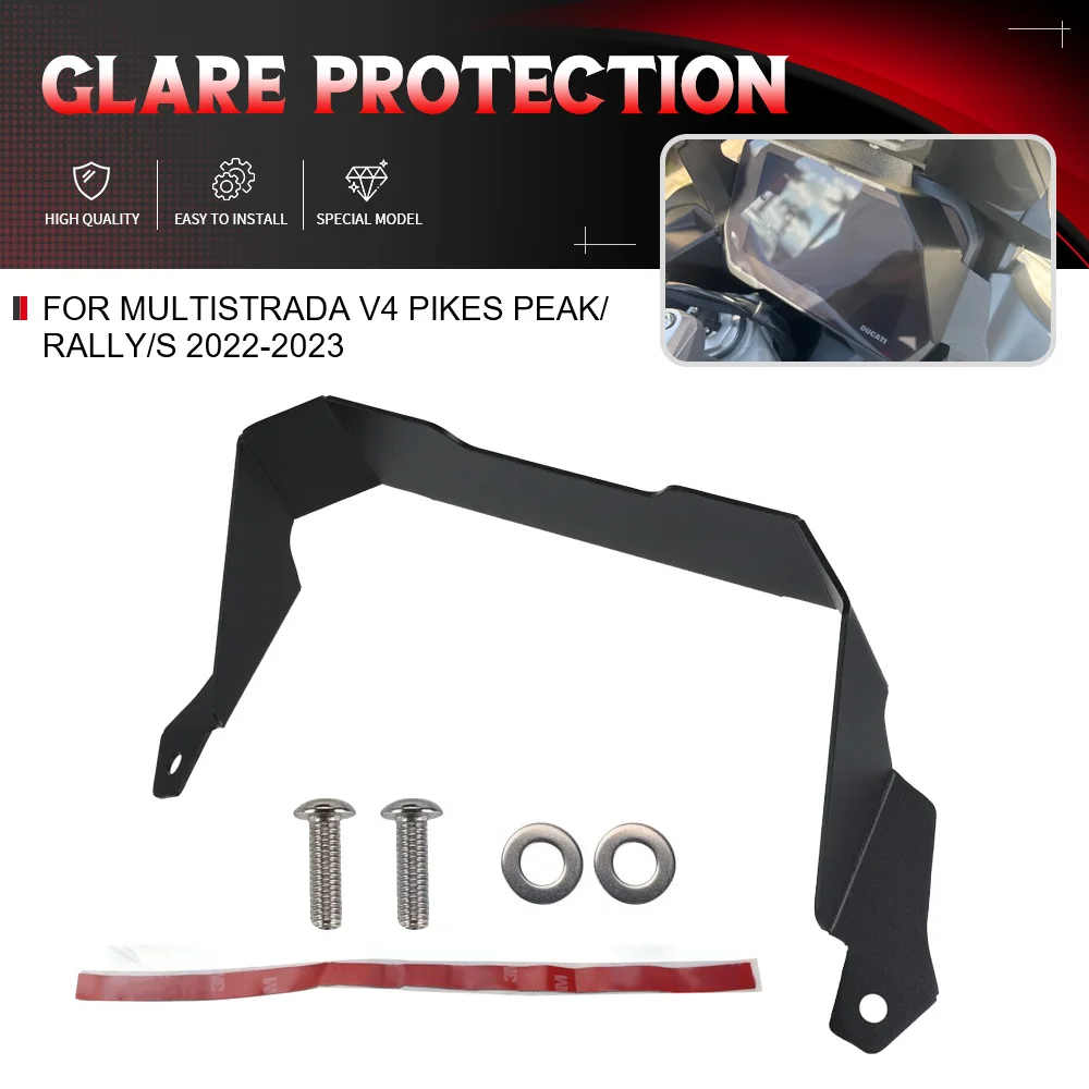 

For Ducati Multistrada V4 Pikes Peak/Rally/S 2024 Motorcycle Accessories Glare Protection TFT Anti-Theft Guard With Sun Visor