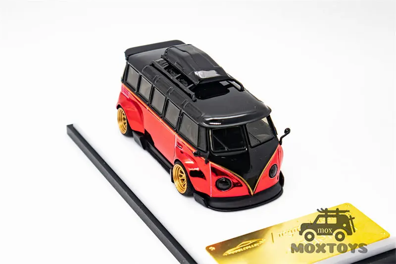 Model Collect x Inspire Model 1:64 T1 Kombi Robert Design Chrome RedBlack limited200 Diecast Model Car