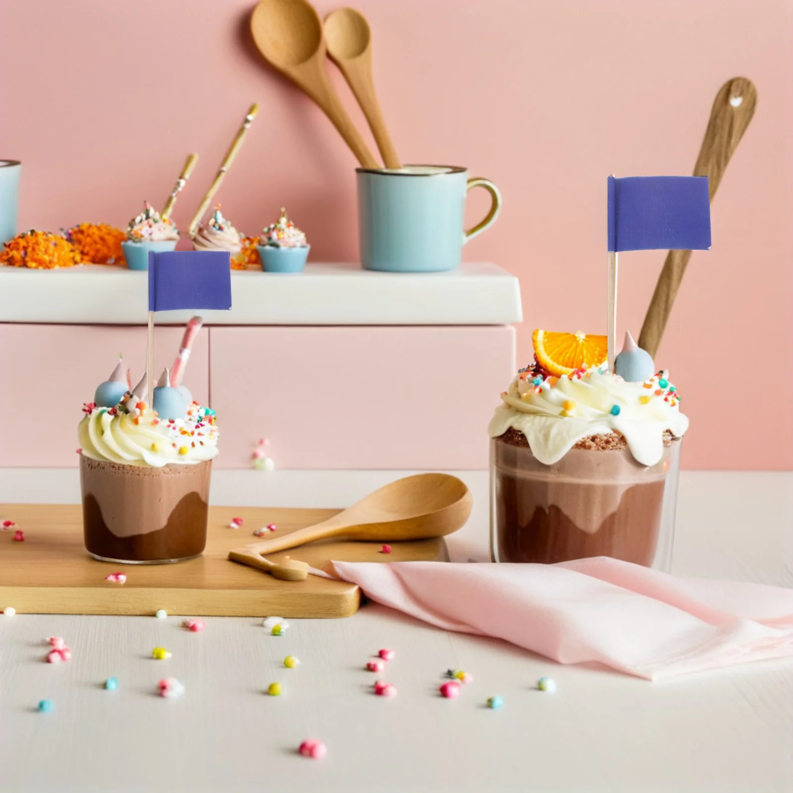 

100Pcs Cheese Markers Toothpick Flags Colorful Cheese Label Picks for Wedding Birthday Party Charcuterie Board Food Name Tags