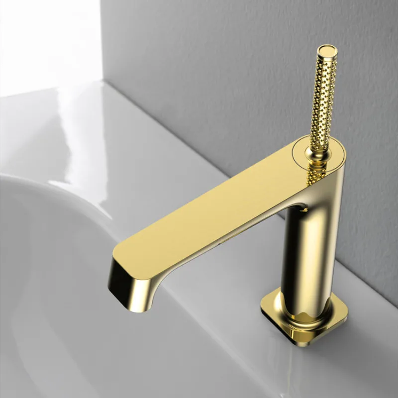 Chrome Basin Faucet Bathroom Single Lever Hot and Cold Copper Gold Single Handle High Quality Sink Mixer New Arrival
