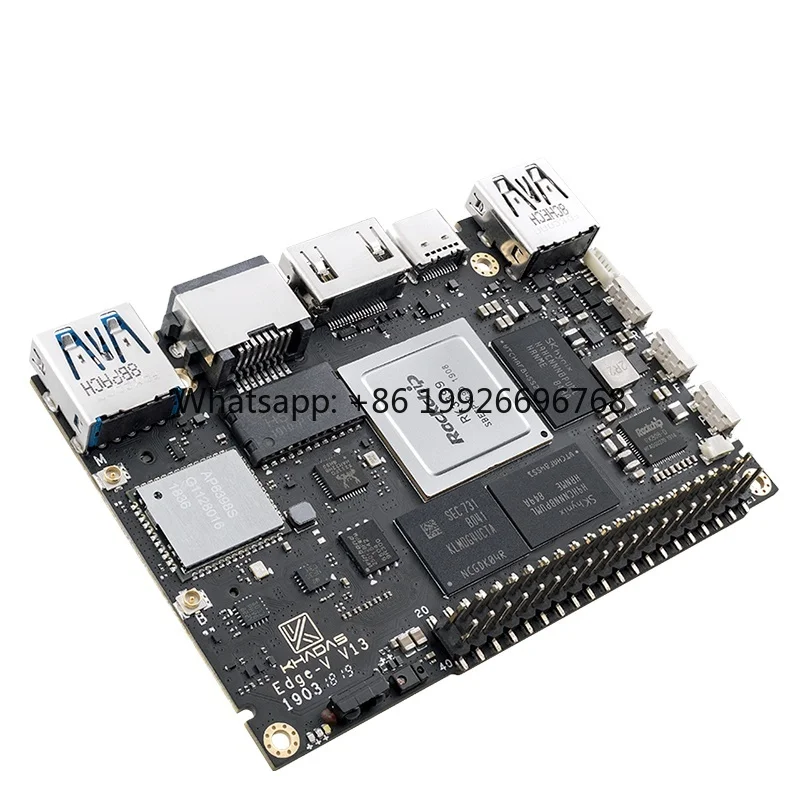 SBC Edge-V 4G+32G Rockchip RK3399  5.1 Mouldboard Full 4-lane PC|-E M.2 Slot for AttachingNVMe SSDs Gigabit LAN