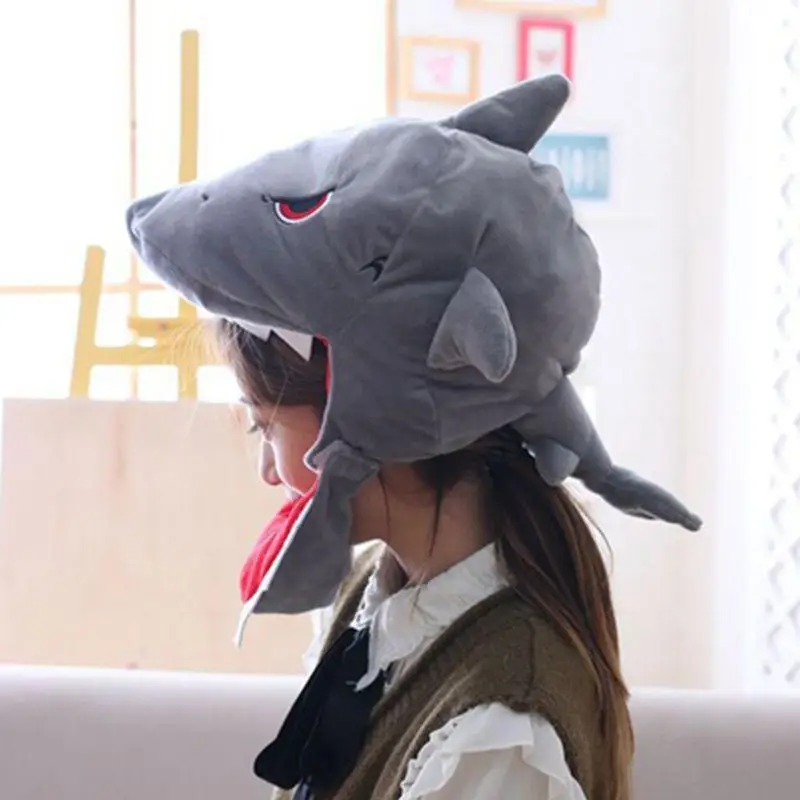 Lxad Plush Shark Hat Caricon