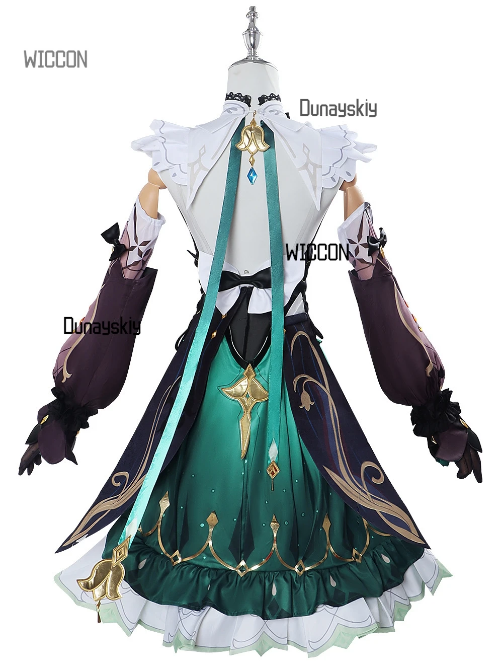 En Stock, disfraz de Cosplay de Emilie, Genshin Impact, perfumista, diseñador de Perfume, Эми koko, conjunto completo de peluca, personalizado para Halloween