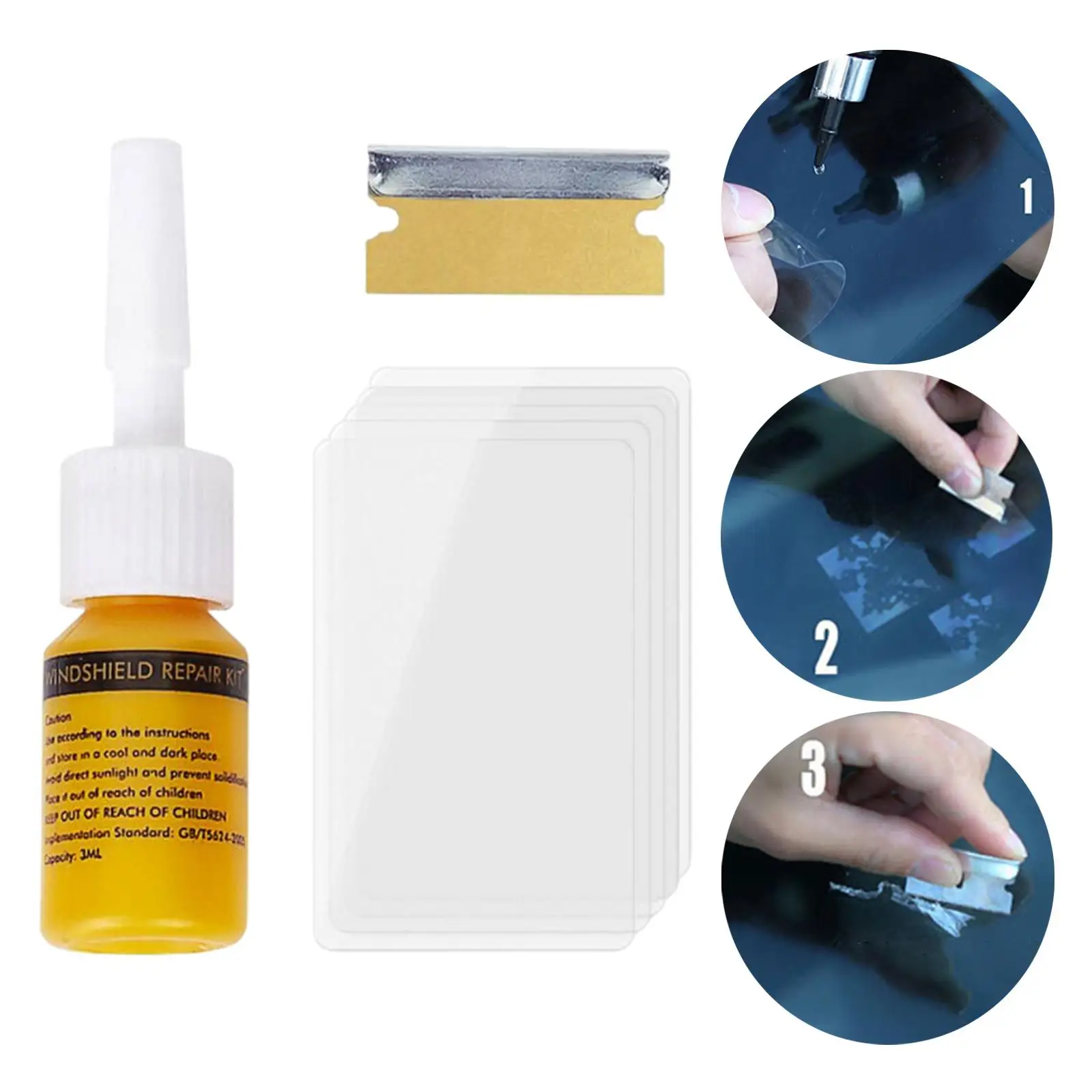 Cracked Glass Repair Automobile Scratch Fixing Car Window Repair Fluid