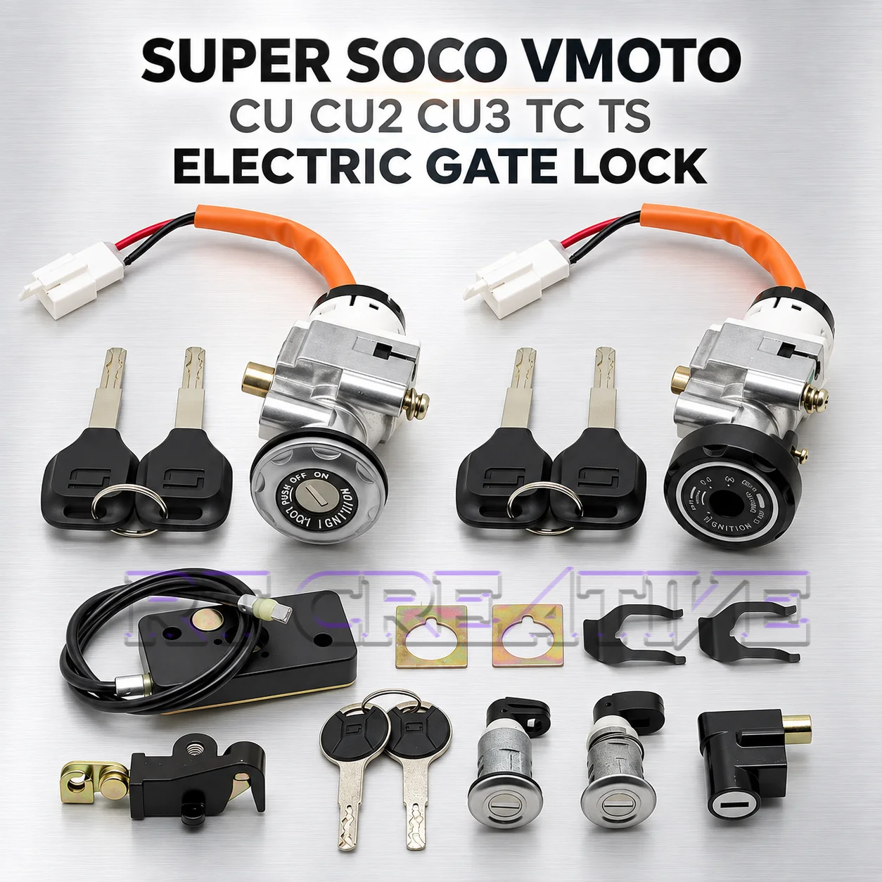 Ignition Key Full Lock Kit Fit VMOTO Super Soco CU CU2 CU3 TC TS