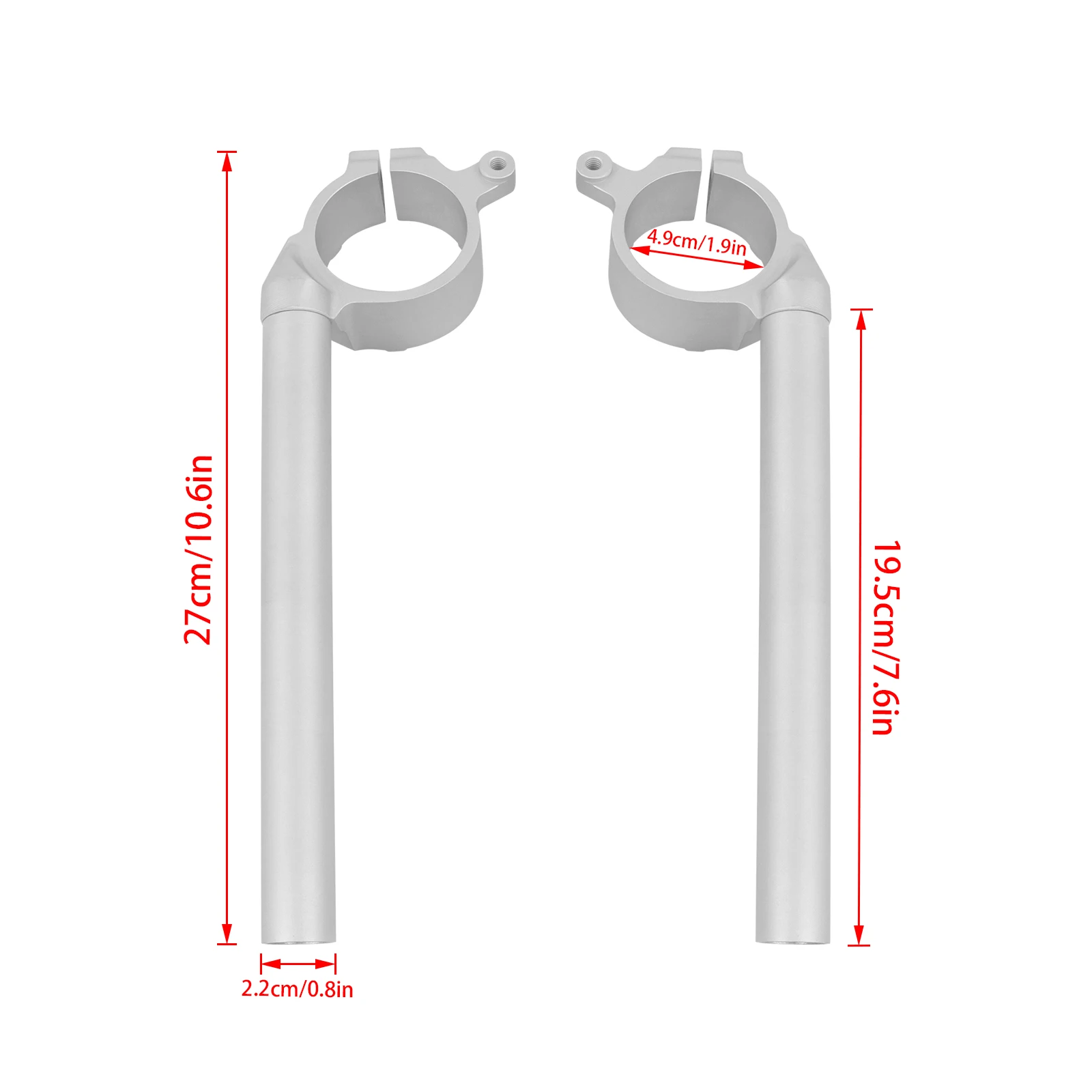 Motorcycle Handle Bar Grips For Yamaha YZF-R1 YZFR1 YZF R1 2009-2014 2013 49mm Clipon Handle Bars Clip On Handlebars Fork Tube