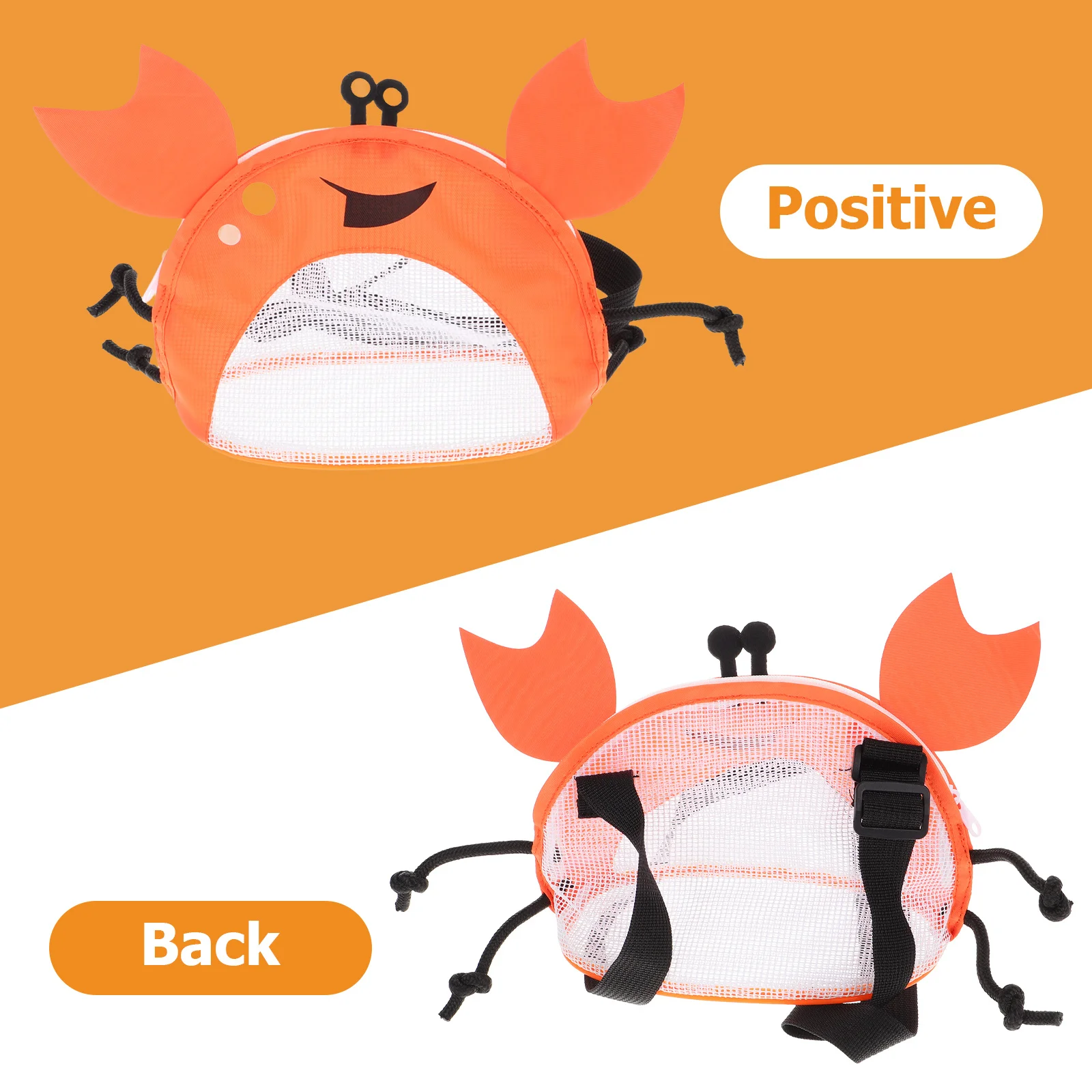 حقيبة شاطئ شبكية من البوليستر المتين من أكسفورد كراب للأطفال، سعة كبيرة ومتعددة الوظائف للاستخدام في الهواء الطلق #4