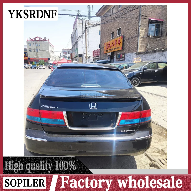 ABS Rear Roof Spoiler For Honda Accord 7th 2003 2004 2005 2006 2007 Car Rear Wing Rear Boot Trunk Lip Spoiler Styling