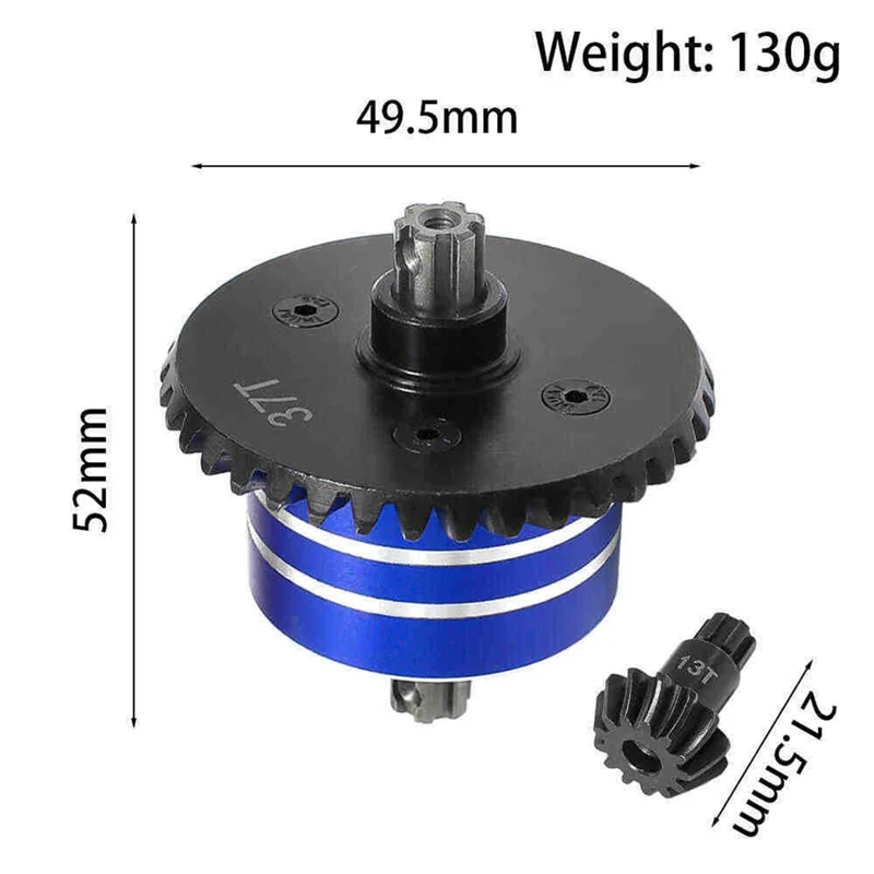 B49B-Metal Differential Case And Steel Differential Gear Set For ARRMA 1/10 2WD 4WD 3S 4S RC Car Upgrade Parts
