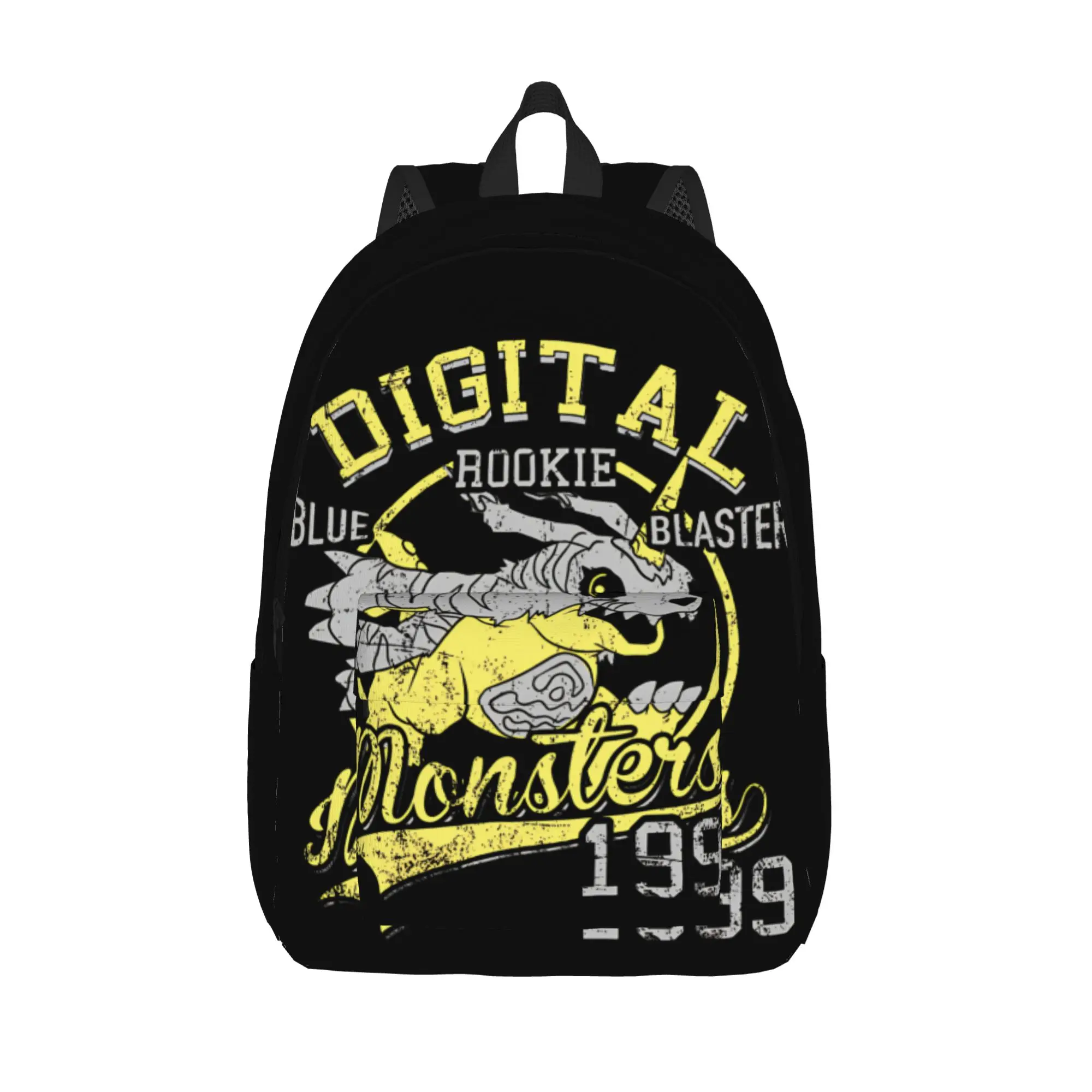

Blue Blaster Digital Monster Digimon Backpack for Men Women Fashion Student Hiking Travel Daypack Laptop Shoulder Bag Durable