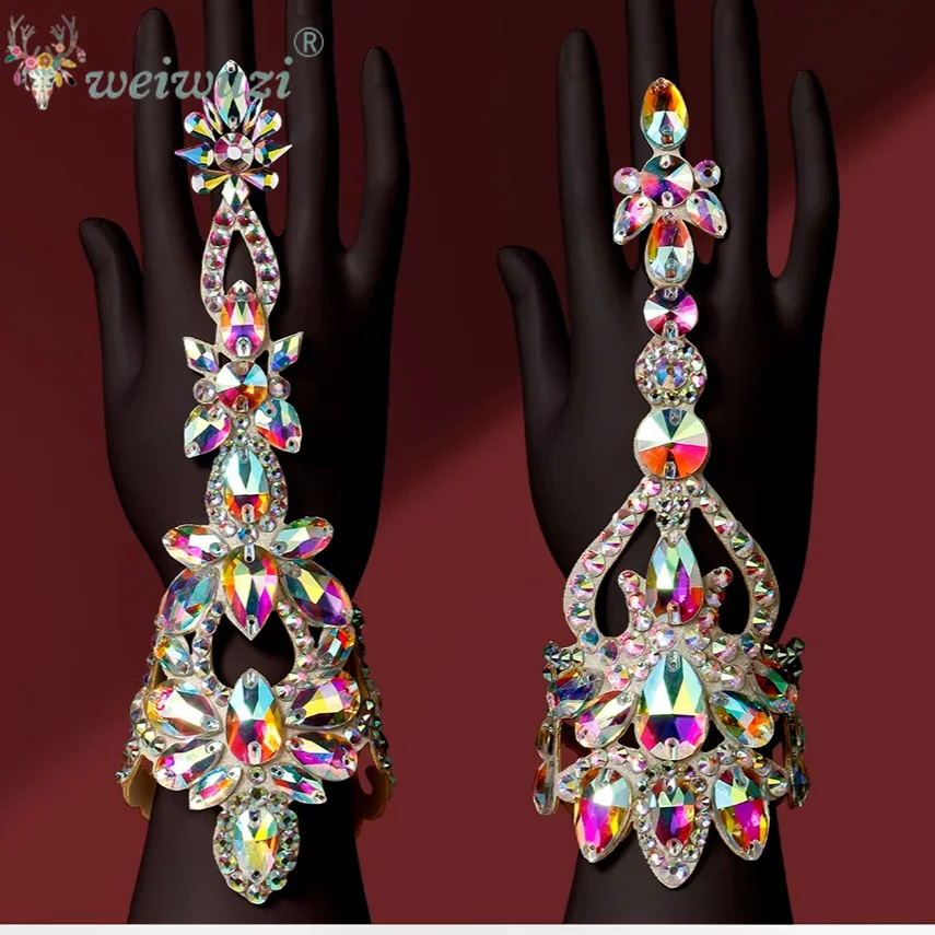 Belly Dance Performance Accessories Bracelet Hand-Made Custom Oriental Dance Latin Dance Exquisite Hand Hook Finger Jewelry