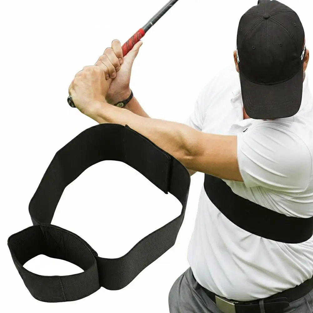 

Hot Sale1Pc Golf Swing Training Aids Swing Arm Strap Double Ring Golf Swing Trainer Beginners PostureCorrector Golf Swing Strap