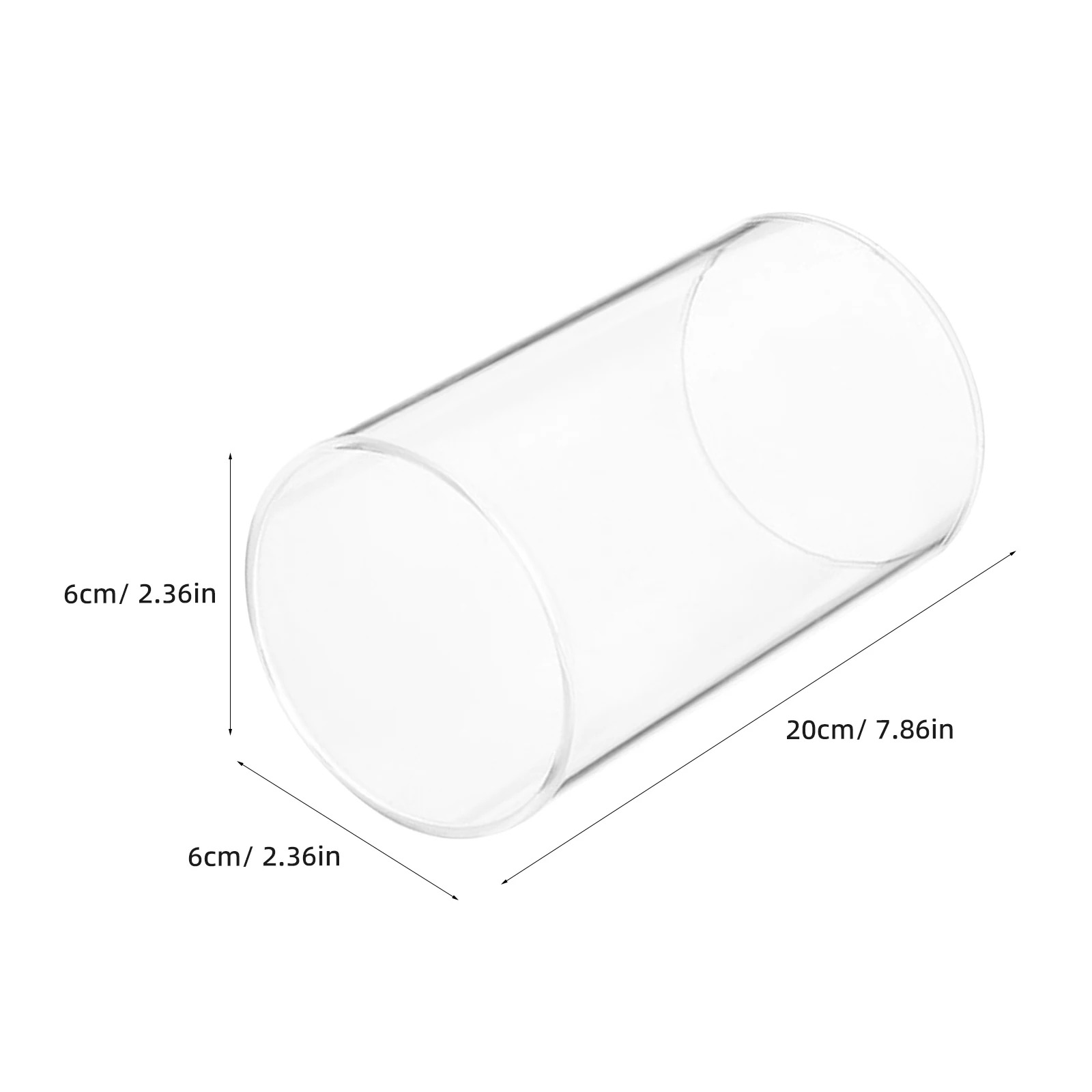 Tall Glass Cylinder Holder Transparent Cover for Pillar Candles Home Decor Romantic Atmosphere Enhancer