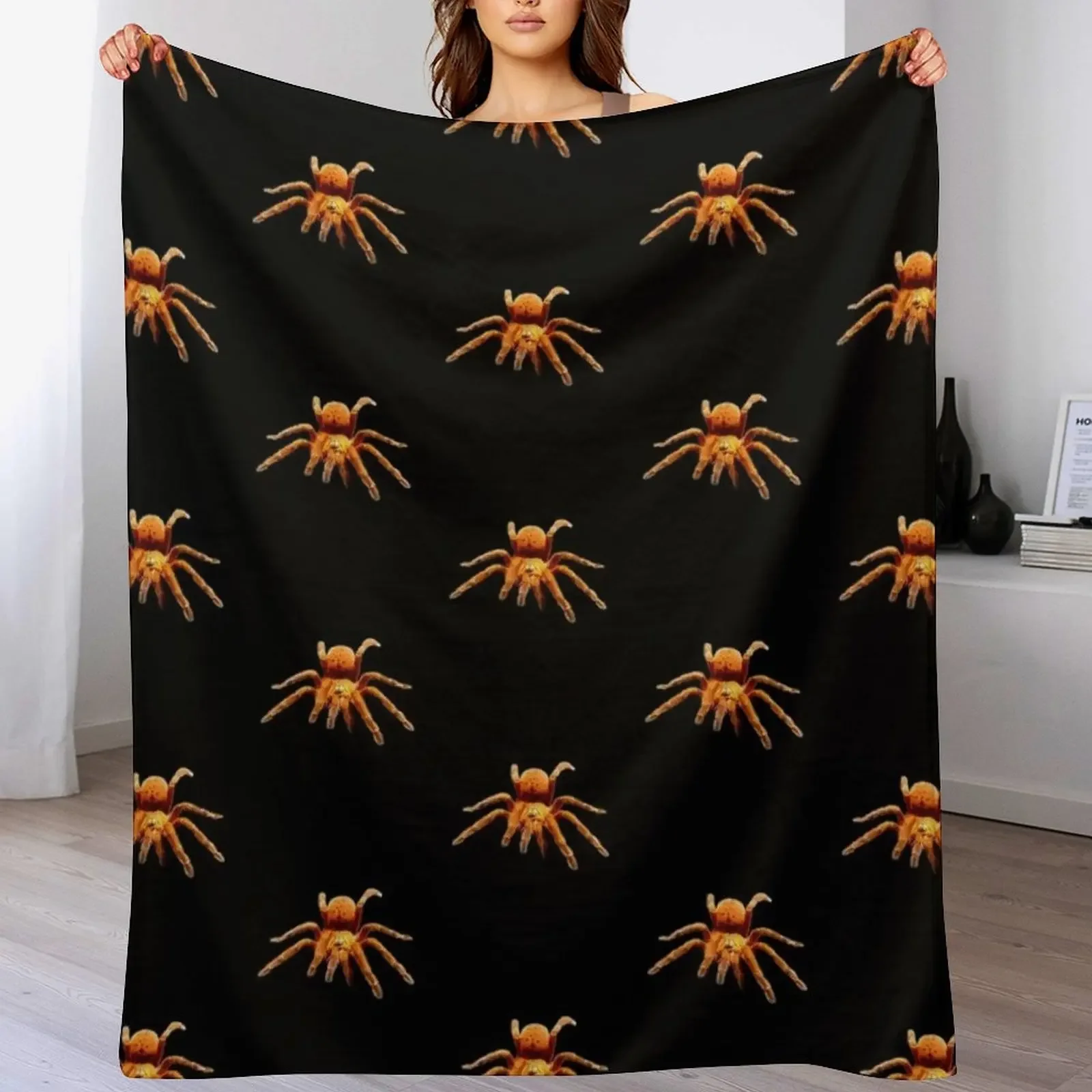 obt-pterinochilus-murinus-orange-baboon-tarantula-throw-blanket-cute-soft-big-large-retros-blankets