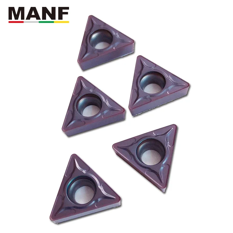 MANF Carbide Insert TCMT16T308 TCMT16T304 lathe Cutter Internal Alloy Insetrs Boring Hole For STUCR16 STFCR Turning Tool