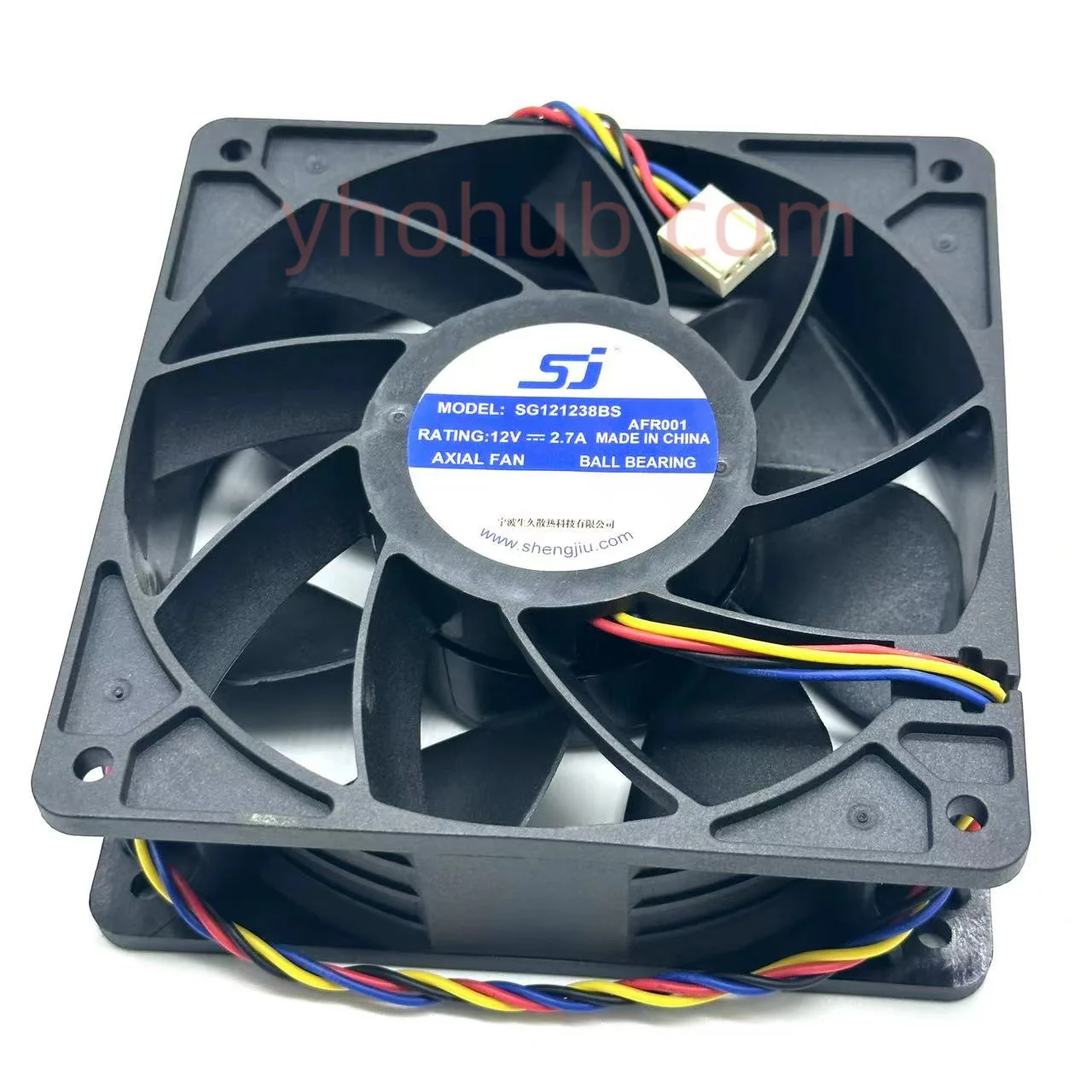 

SJ ASIC SG121238BS DC 12V 2.7A S7 S9 T9 L3 Server Cooling Fan violence Fan