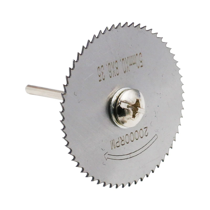 โลหะ HSS ใบเลื่อยวงเดือนเหล็กความเร็วสูง Woodworking ตัดแผ่นดิสก์สำหรับ Dremel Rotary เครื่องมือ Mandrel ตัด