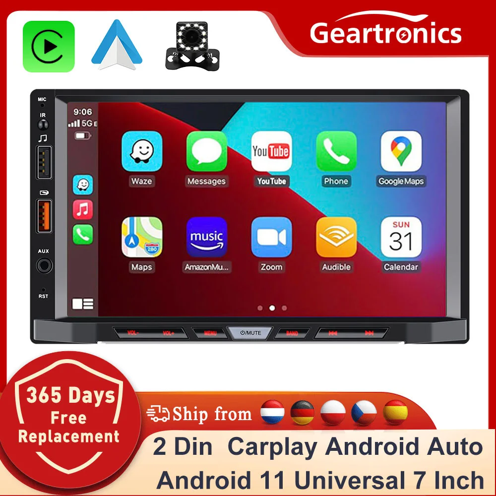 Car Radio 2Din Android 11 Auto Carplay Universal 7\