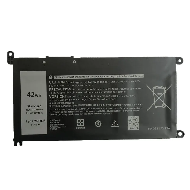 Batteria per Laptop YRDD6 per Dell Inspiron 5482 5480 5481 5485 5491 5591 5593 3583 3310 2-in-1 3493 3582 3593 3793 5584 5493 5585