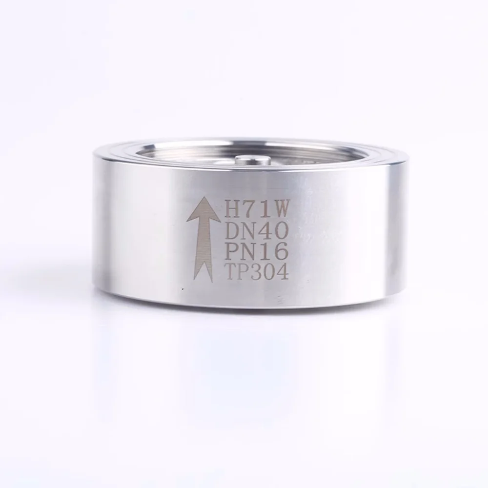 

DN65 мм/DN80 мм Нержавеющая сталь 304 H71W Санитарный обратный клапан вафельного типа, обратный обратный клапан с мягким уплотнением