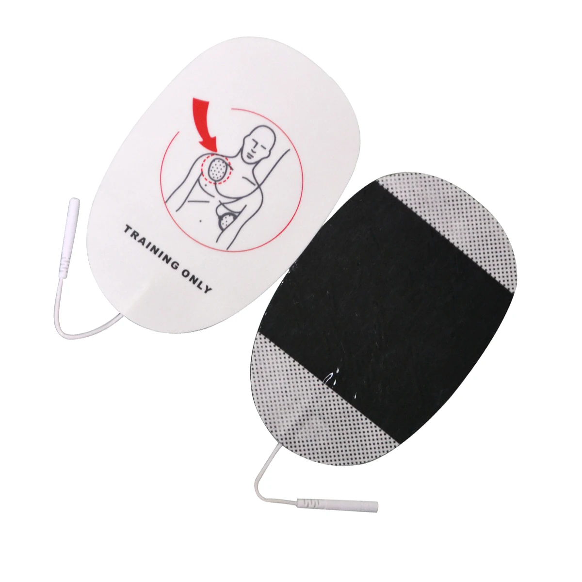 1Pair New Adult AED Training Defibrillation Electrode Conducting Patch For Adult AED Traing Self Adhesive For First Aid