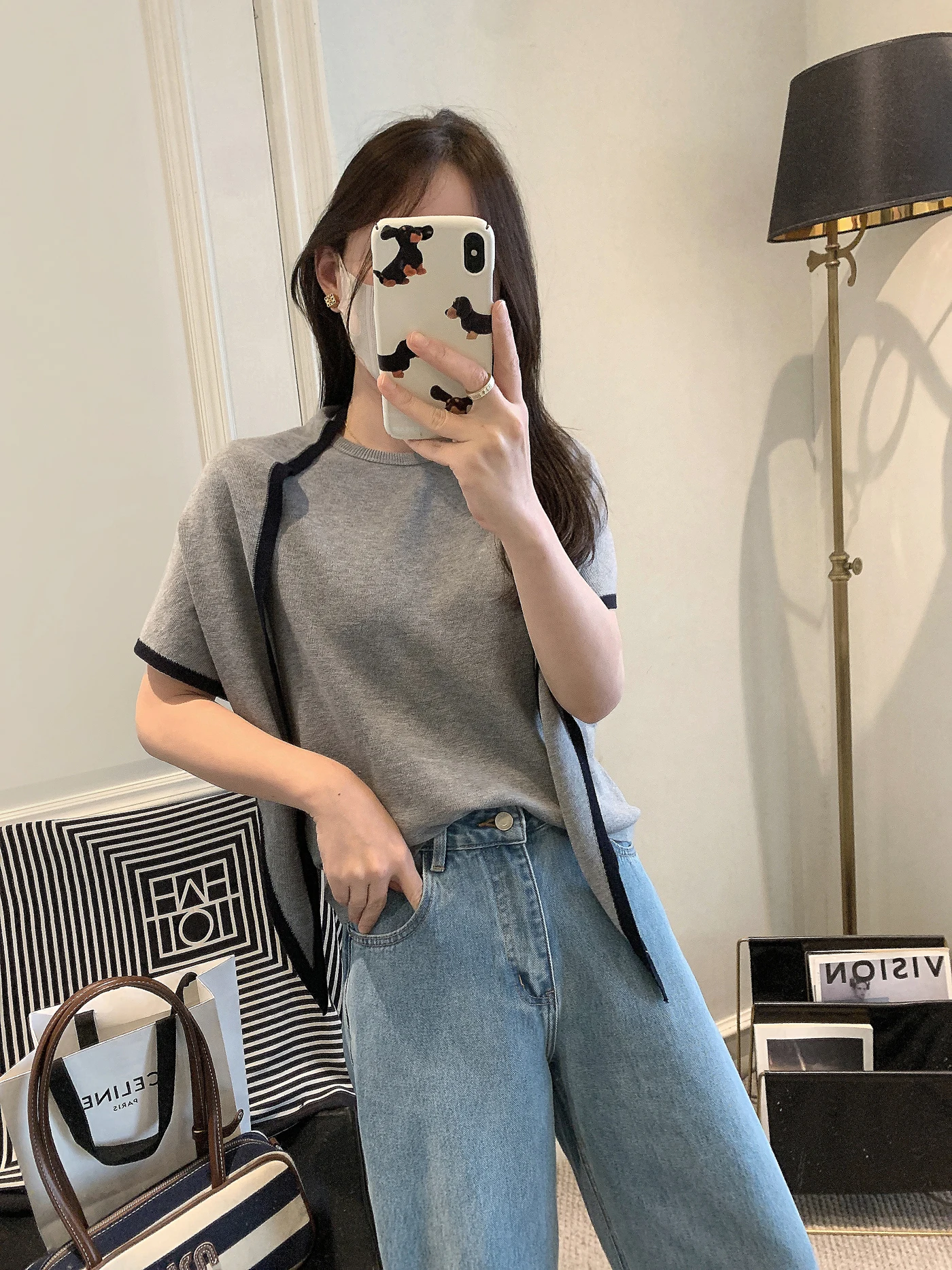 

Женский вязаный шерстяной свитер с накидкой на плечи, базовый слой, модная весенняя одежда, комплект из двух предметов с коротким рукавом и круглым вырезом