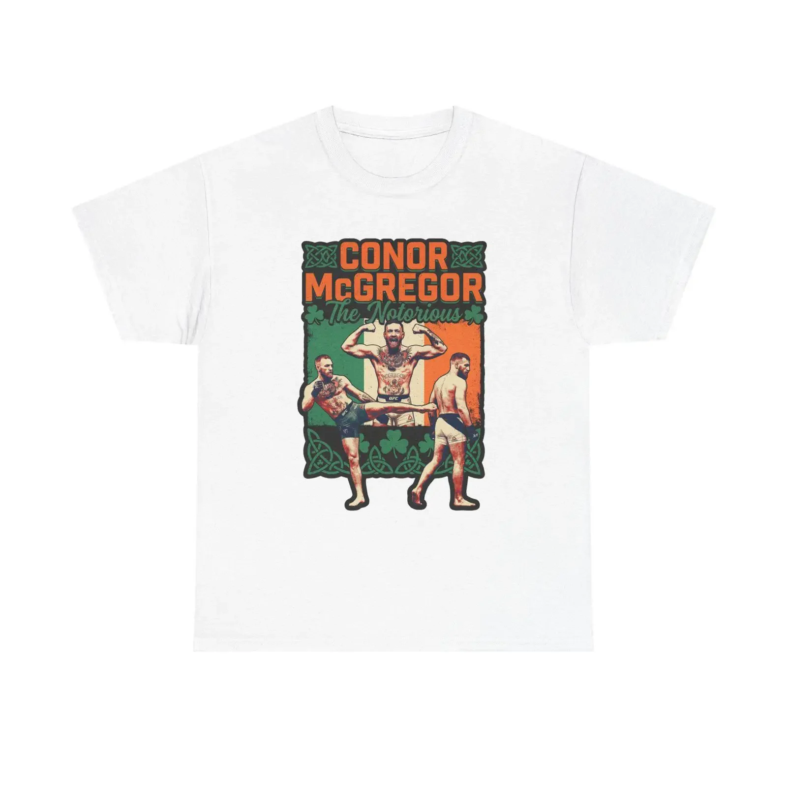Conor McGregor Illustration T Shirt Retro Fight Poster vintage Washed Versatile Stylish Comfortable homme fashion Soft