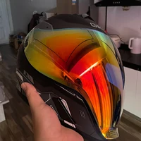 Casco de Motocicleta Integral Unisex con Certificación DOT para Carreras de Descenso, Antivaho, Protección UV, Casco para Motocicleta