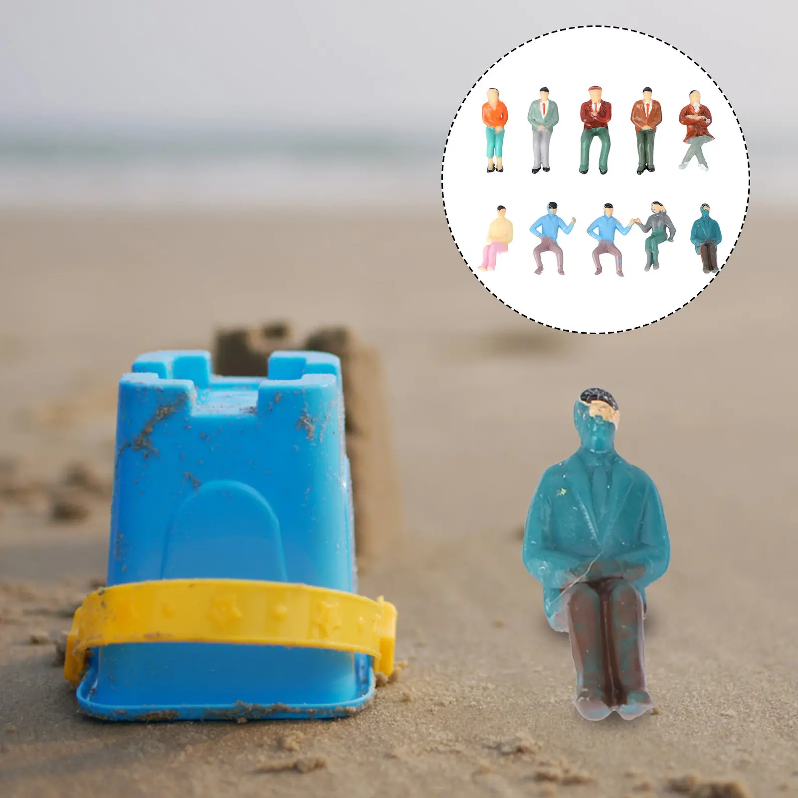 Mini Human Figures Bulk Colorful Miniature Figurines for Desktop Room Decor DIY Crafts