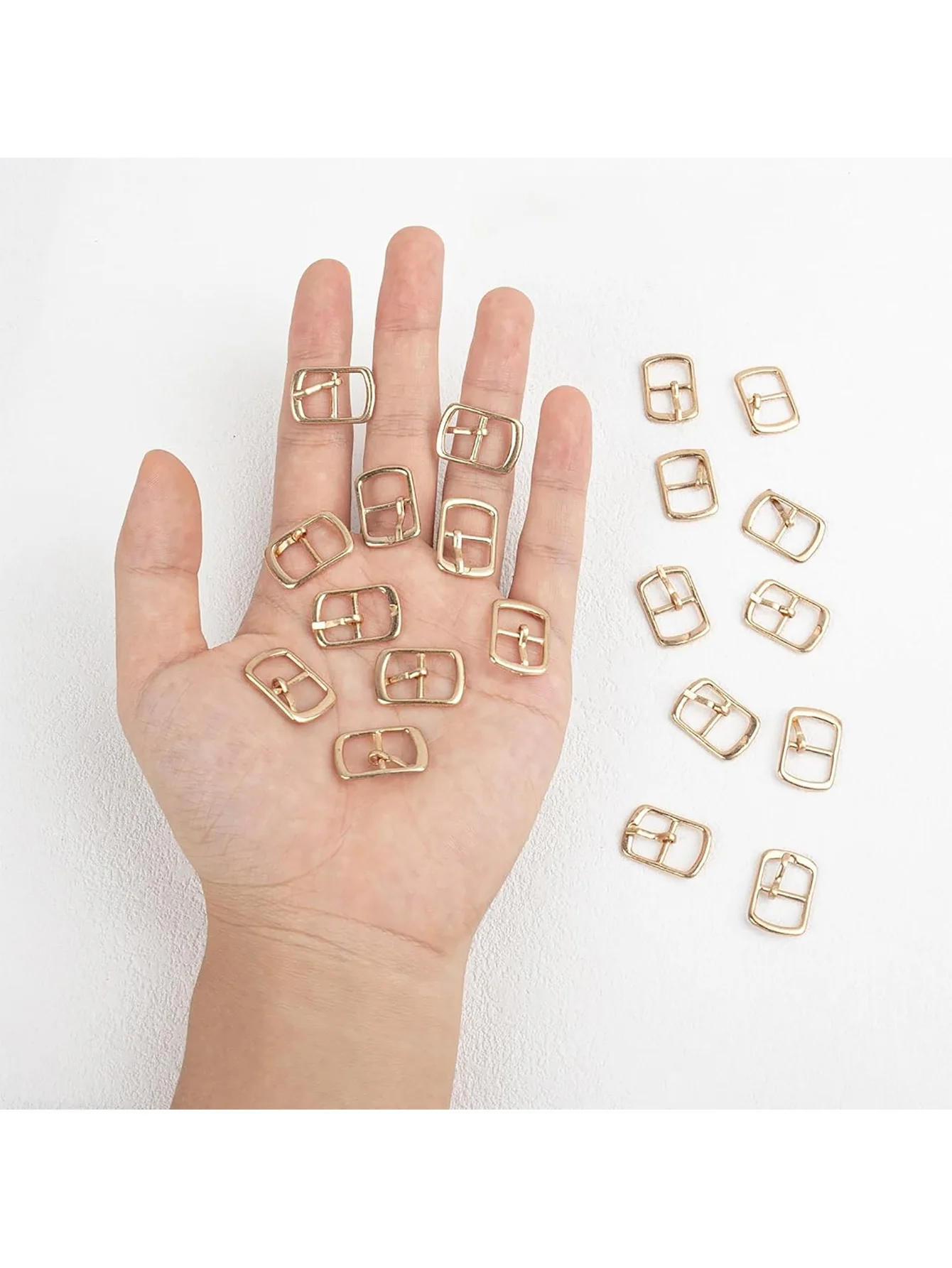 10PCS Moda Metallo Singolo Perno Spille Fibbie Rullo Regolabile Diapositiva Hardware per Scarpe Borse Cinture In Pelle Rullo Multiuso