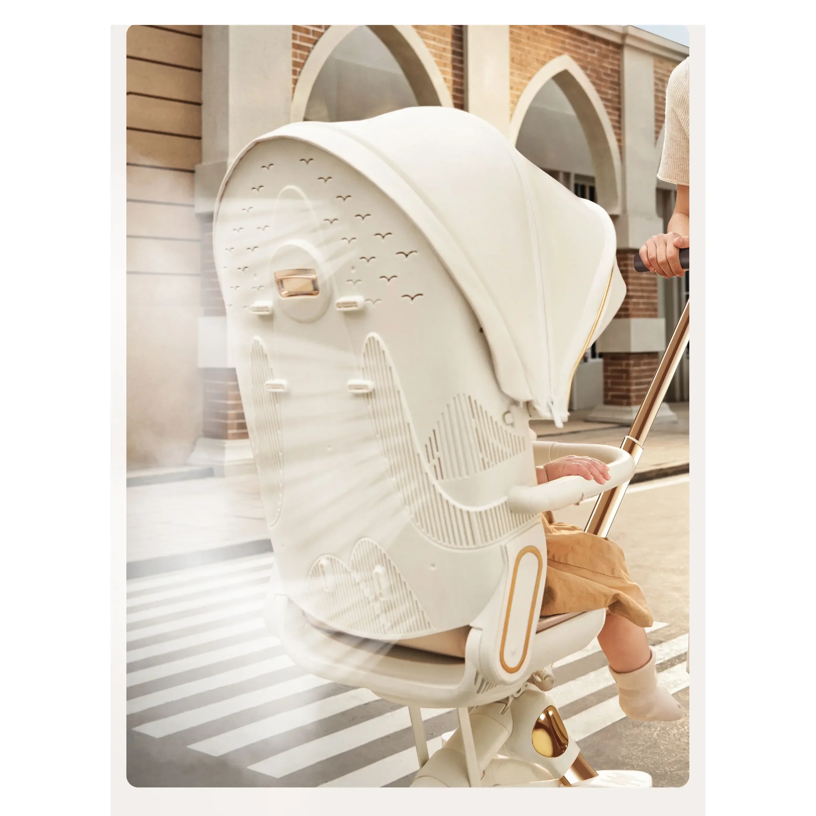 Cochecito de bebé ligero plegable con sombrilla sentado y tumbado, cochecito infantil de dos modos, antivuelco de cuatro ruedas
