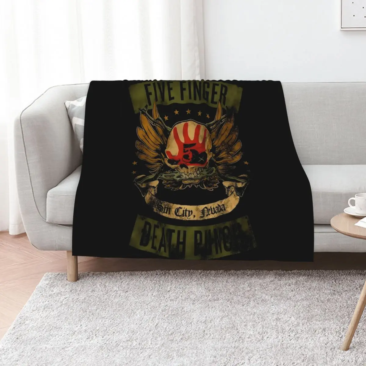 skull death metal Throw Blanket Cute bed plaid anime Sofa Baby heavy to sleep Blankets