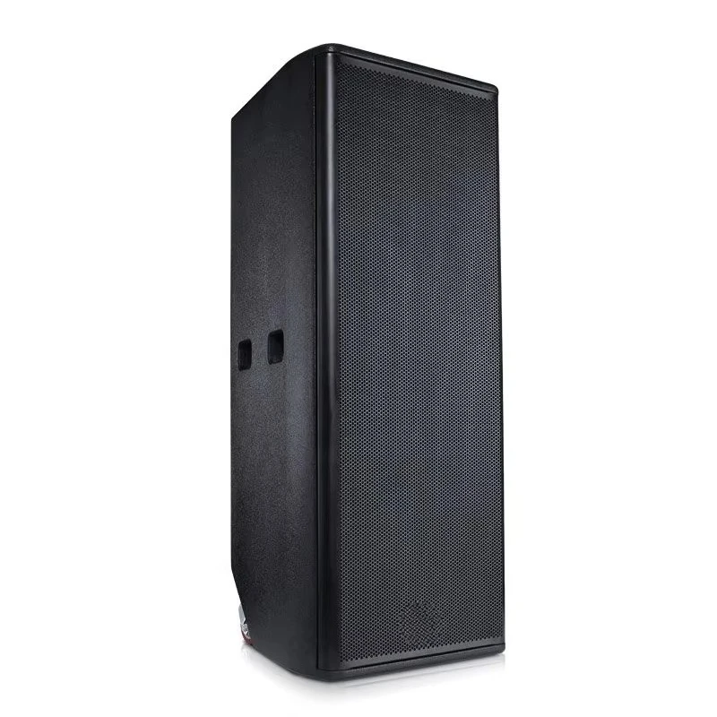 Double 15 Inch Active PA Speaker System Outdoor Public Address Audio Gear for Church Stage Use