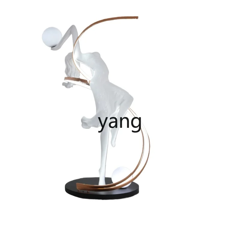 

CX Creative Modern Art Fiberglass Floor Figure Sculpture Hotel Mall Sales Office Decoration