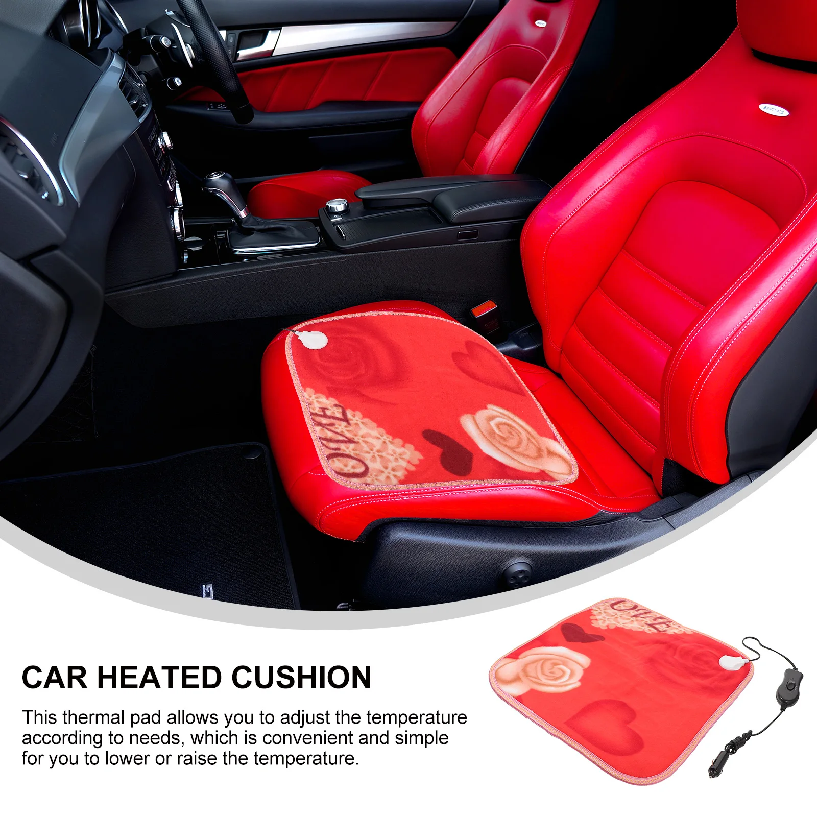 

Heated Car Seat Cushion Electric Cover Pad Cushions Household Heaters Warmers Office
