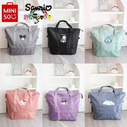 Miniso Hallo Kitty neue Frauen tragbare Reise handtasche Cartoon niedlichen Reise Aufbewahrung tasche große Kapazität Reisetasche wasserdicht