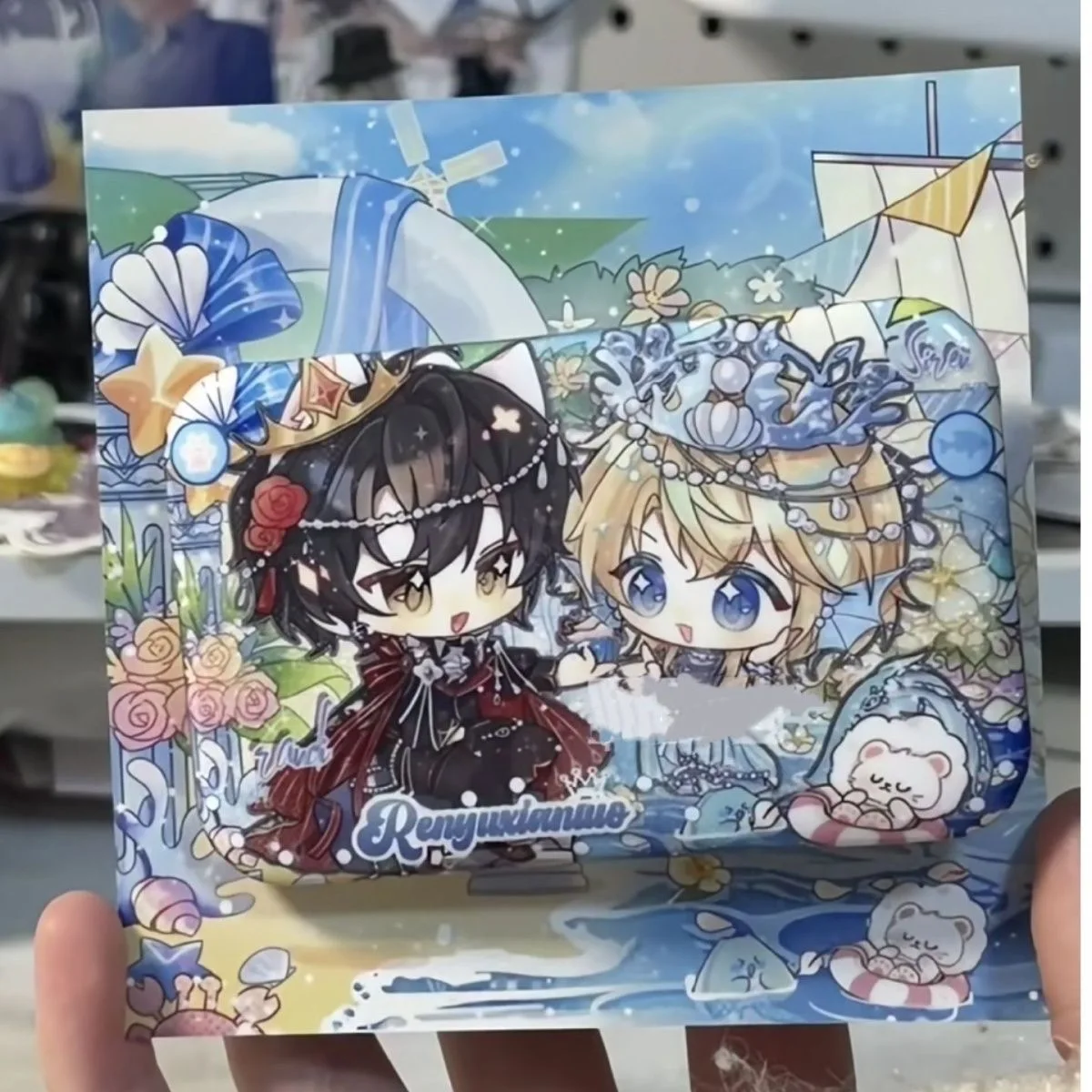 

Русалка опавших окружающих белых ча-рейков Lanbo Prince Fang Bar, значок для косплея, жесть, домашняя брошь из проса, подарок