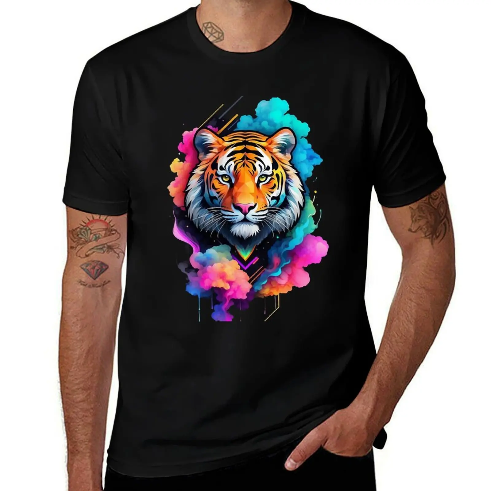 

Tiger's Roar: Strength Unleashed T-Shirt summer top new edition sublime quick drying shirts men graphic