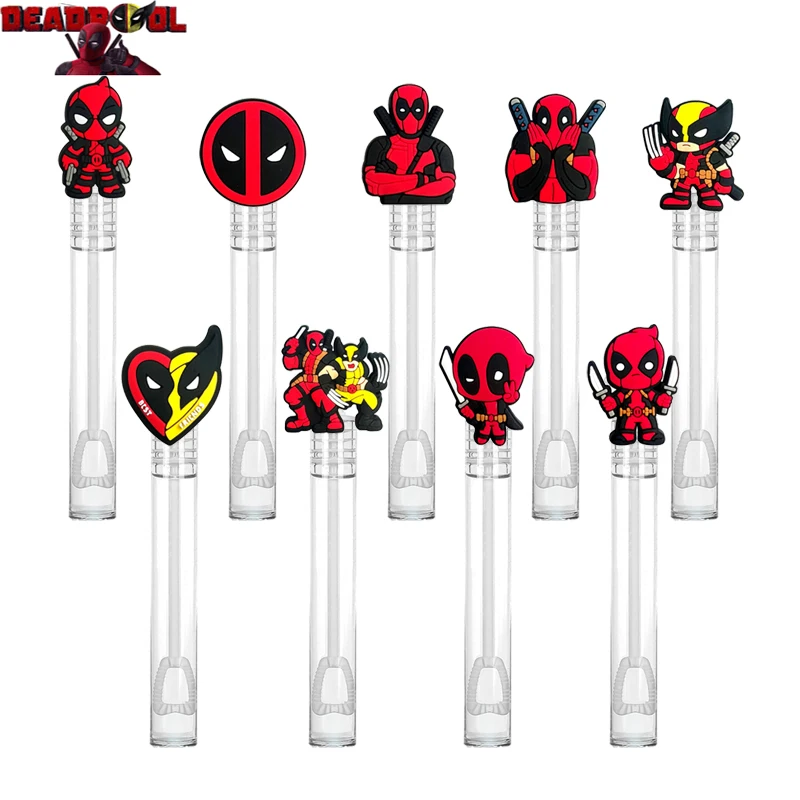 Disney Deadpool Wolverine Anime Bubble Soap Bottle Toy Wedding Gifts Guests Birthday Party Decoration Baby Shower Favors Kids