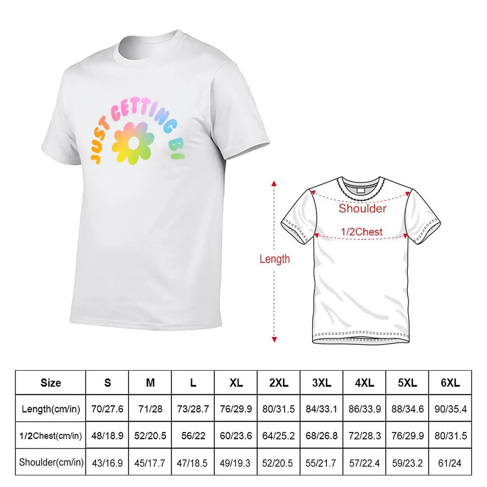 Just Getting Bi Rainbow- The Peach Fuzz T-Shirt for a boy affliction shirts designer t shirt men