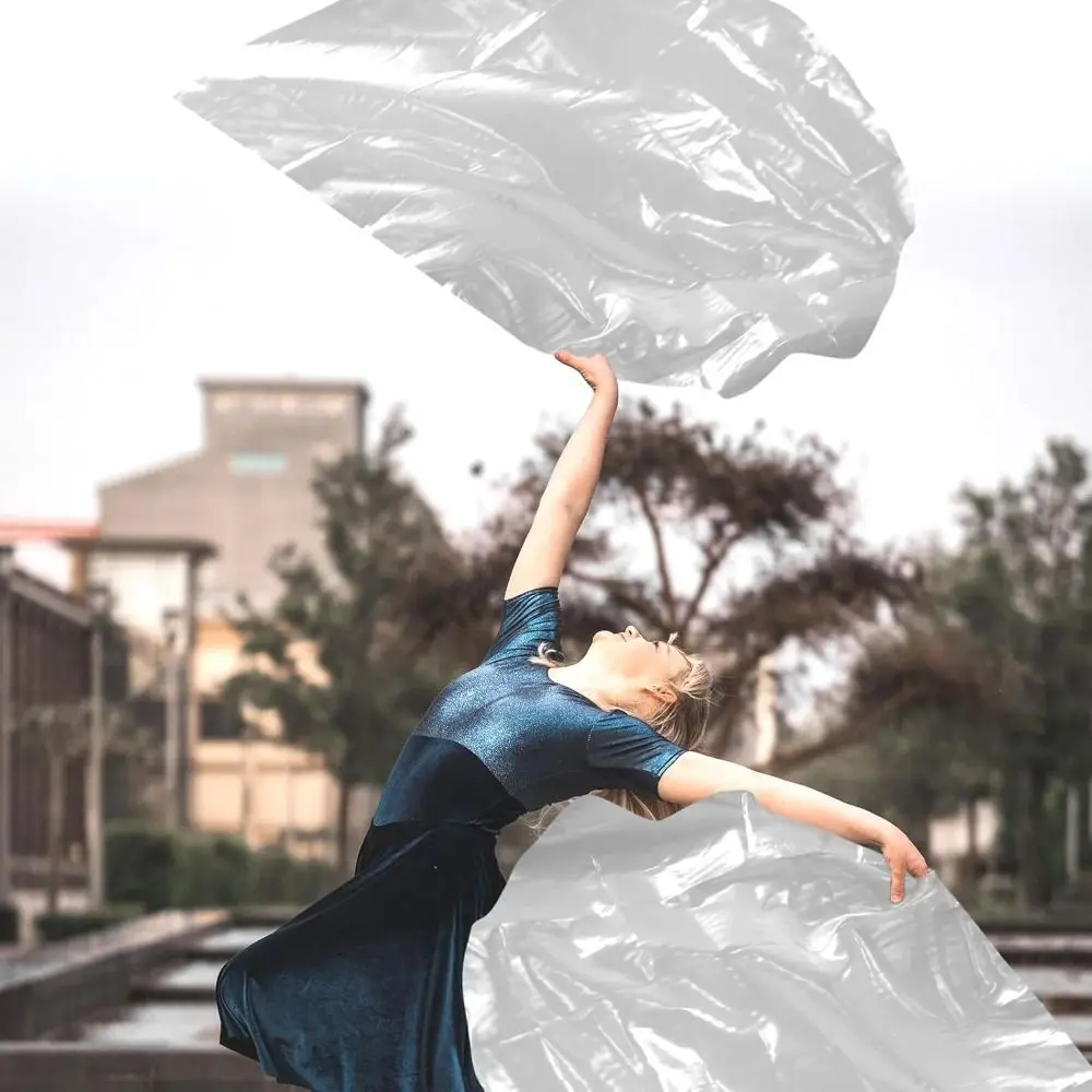 مع أعواد تلسكوبية لإكسسوارات الرقص الشرقي، قضبان متعددة الألوان قابلة للتطوير، أعلام نصف دائرية، حفلة رقص خفيفة الوزن #2