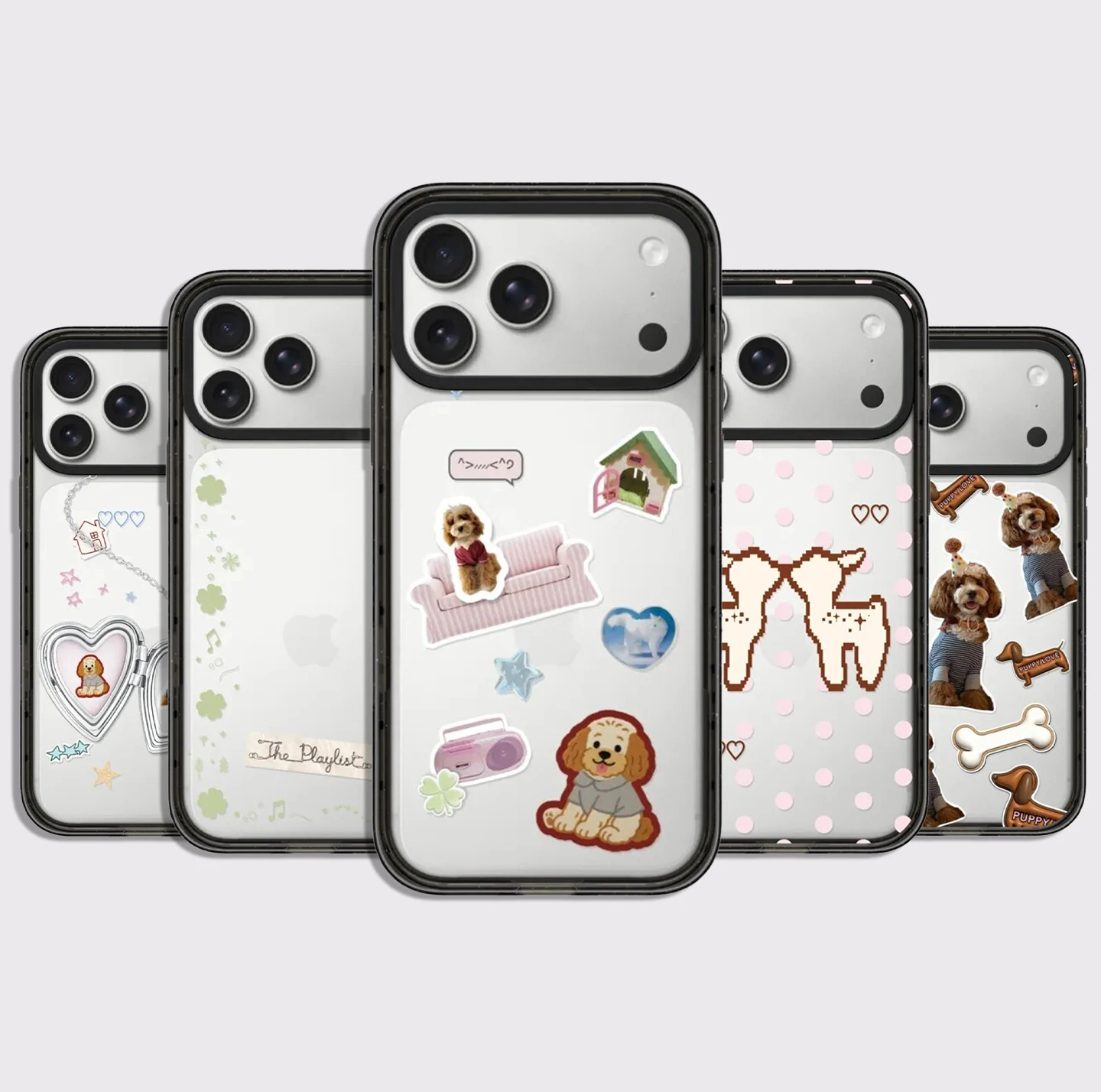 Puppy House Cartoon Impact Black Border Magnetic Phone Case Cover for IPhone 13 14 15 16 17 Pro Max Case for IPhone Air