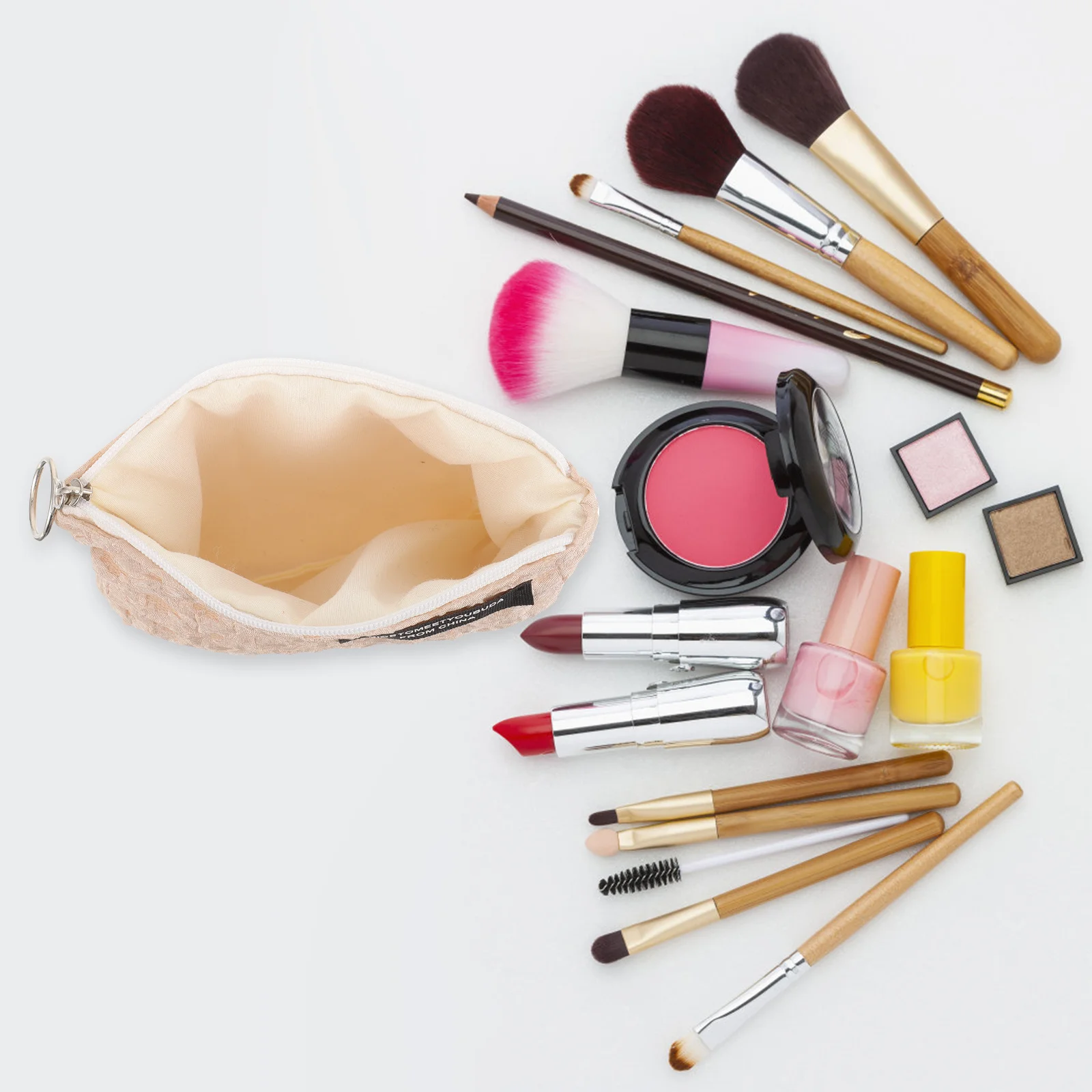 

Multi-Function Sanitary Napkin Storage Bag Outdoor Polyester Portable Zipper Period Pouch Large Capacity Travel Women