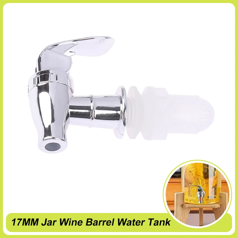 

17mm Jar Wine Barrel Water Tank Faucet With Filter Glass Wine Bottle Faucet Wine Valve Water Dispenser Switch Tap Bibcocks Beer