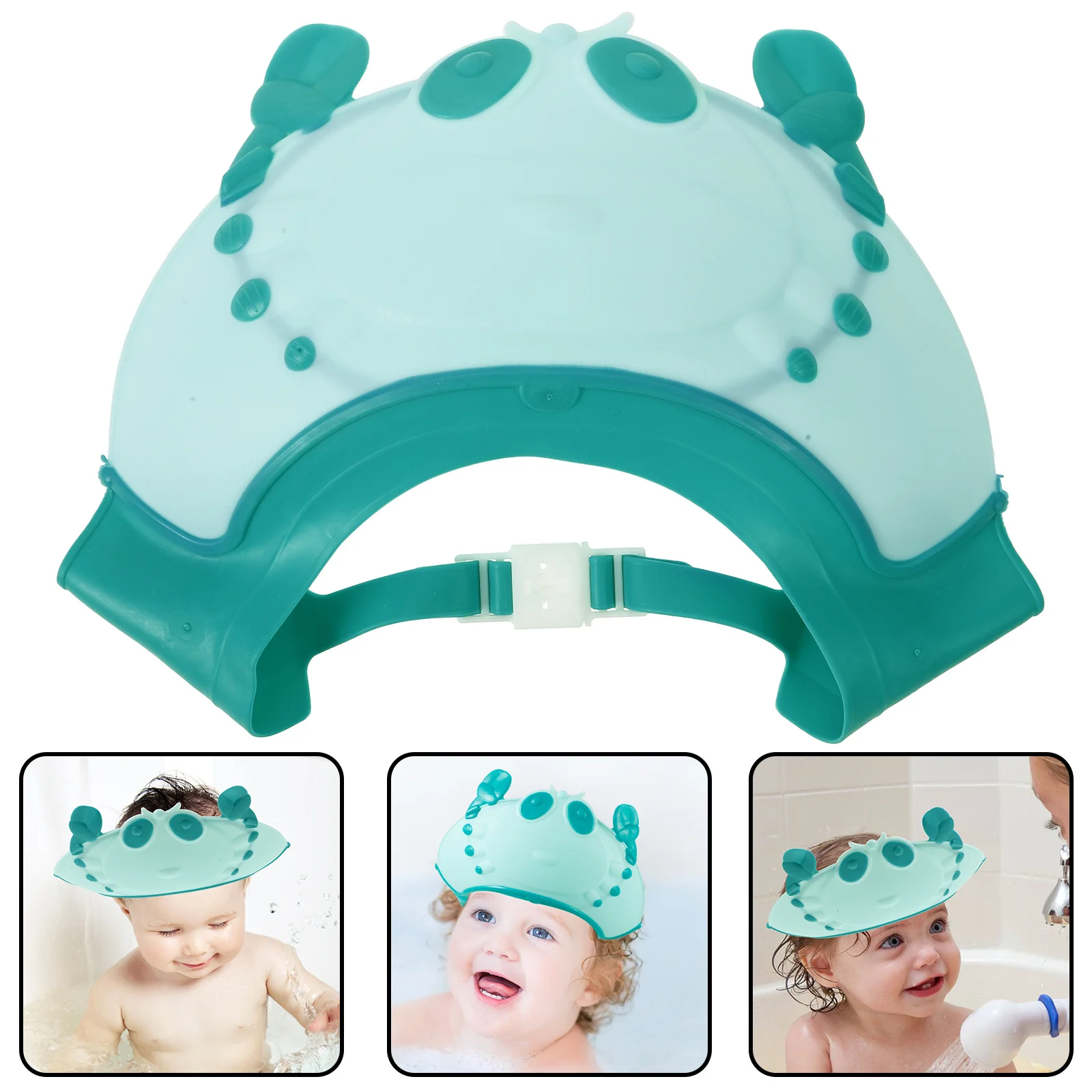 

Baby Shower Cap Adjustable Toddler Hair Washing Head Protector Bathing Visor Ear Eye Protection Soft Durable Shower Shield