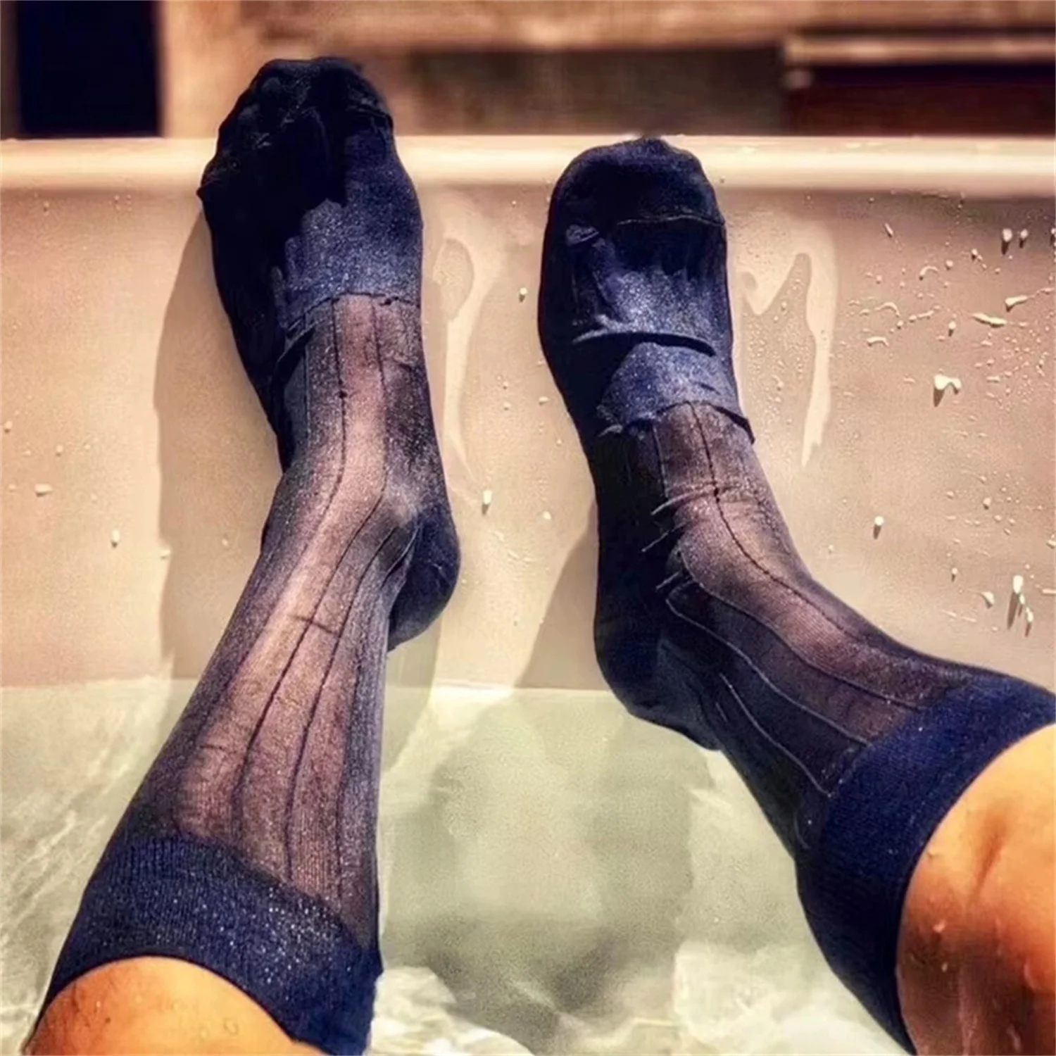 

Носки с толстым носком, усиленные носки с утолщенным носком, милые носки до середины икры, наряд, роскошные деловые мужские носки, модельные носки