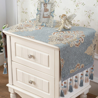 European Style Vintage Jacquard Bedside Table Cover Towel Tv Cabinet Dust Proof Cover Multi-function Towel Cover Tablecloth