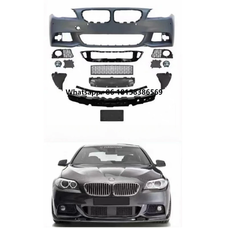 

F10 M4 Style Front Rear Car Bumpers Side Skirts Body Kit for 5 Series F10 F18 Body Kits Car Accessories