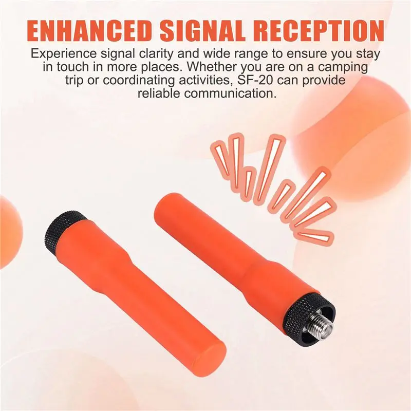 ABRI-4X Walkie Talkie Soft Antenna SF-20 Mini Short Aerial SMA-F Dual Band VHF UHF For UV-K6 UV-21 UV-17 UV-18Pro Max Radio A view 5